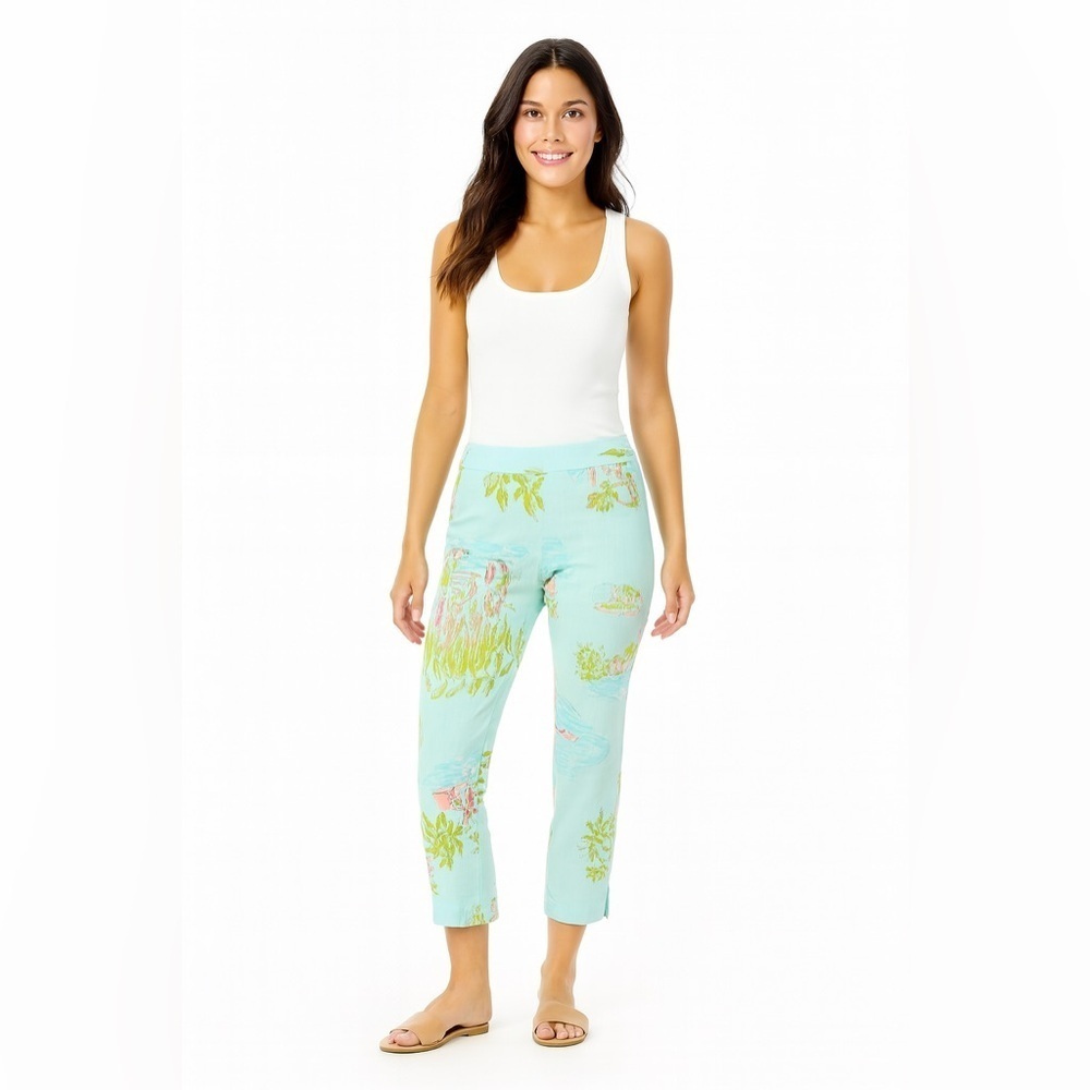 LILLY PULITZER Originals ~ Size 4 IN THE SLIM Resort Fit Capri Crop Resort PANT